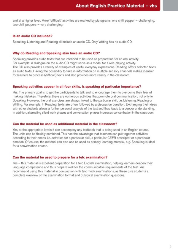 English Practice Material Writing, B1/B2