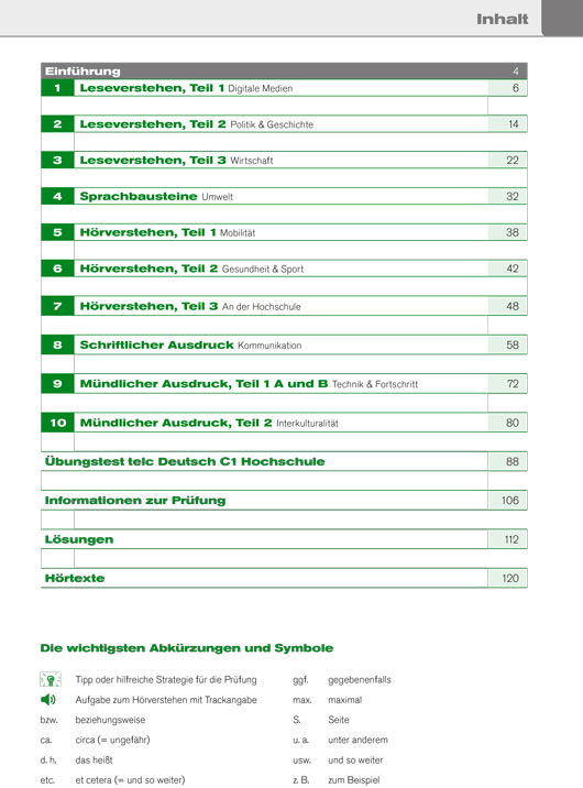 Prüfungstraining telc Deutsch C1 Hochschule