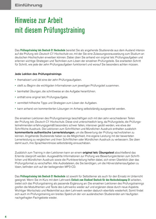 Prüfungstraining telc Deutsch C1 Hochschule