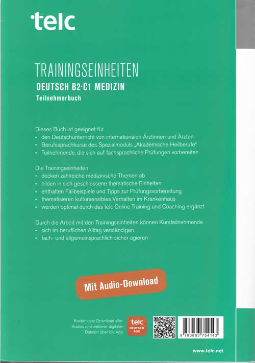 Trainingseinheiten Deutsch B2-C1 Medizin