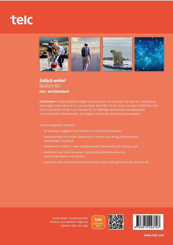 Einfach weiter! Deutsch B2.1 Tankönyv és munkafüzet