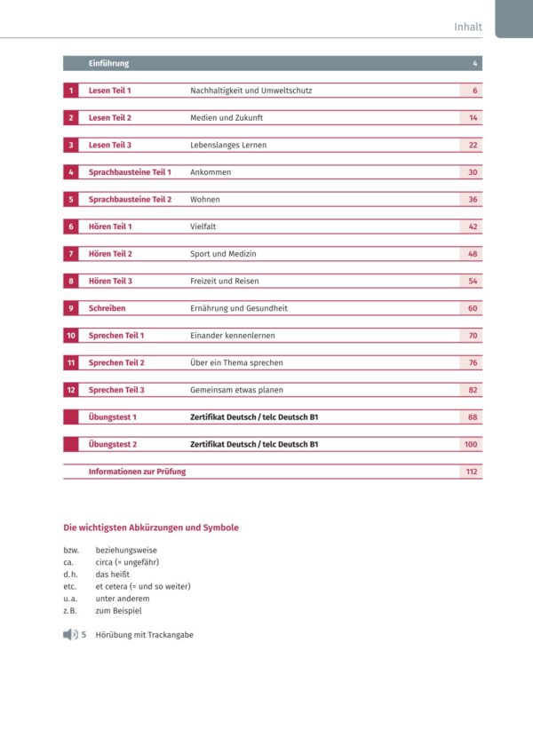 Prüfungstraining Zertifikat Deutsch / telc Deutsch B1