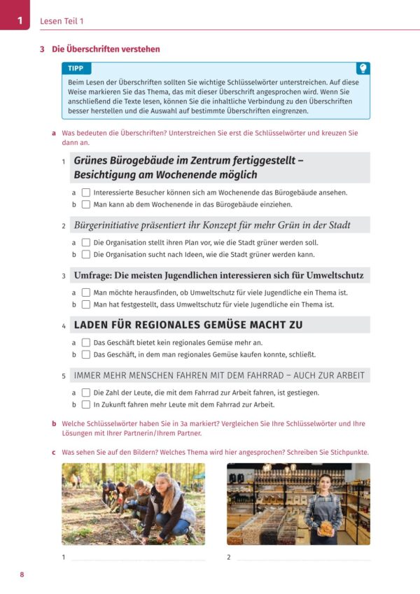 Prüfungstraining Zertifikat Deutsch / telc Deutsch B1