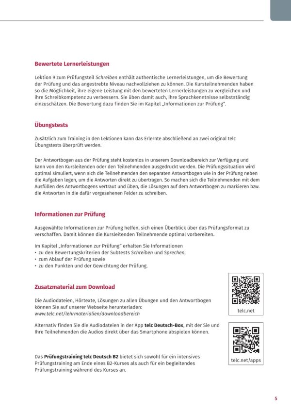 Prüfungstraining telc Deutsch B2